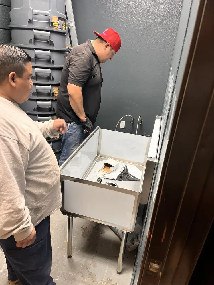 Commercial plumbing and sink installation in Lebanon